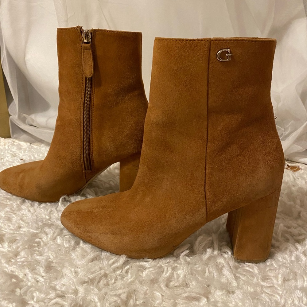 Guess, tan Suede boots, 7.5